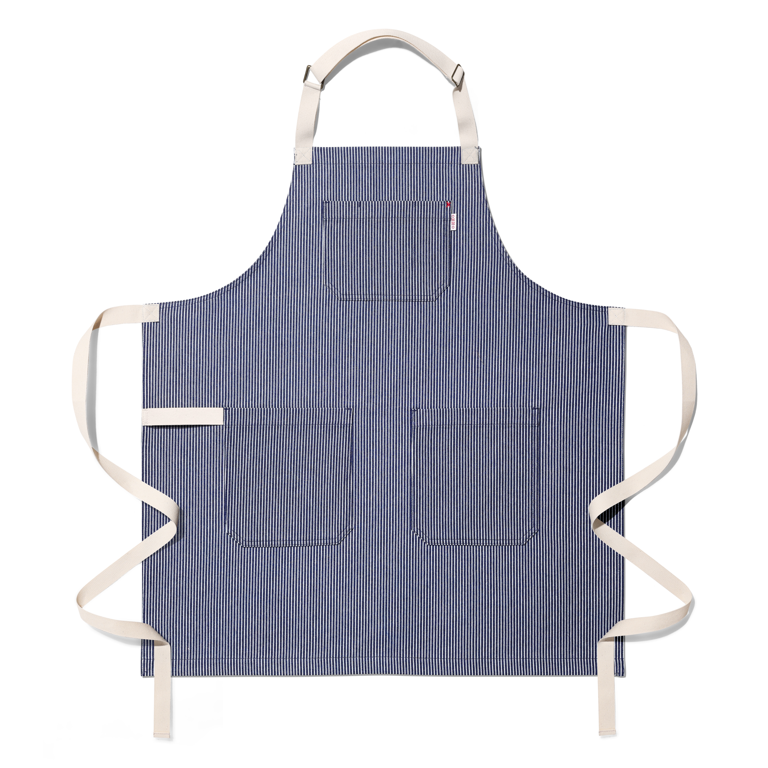 railroad stripe apron hickory stripe